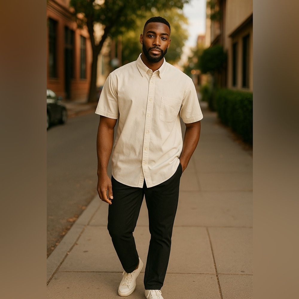 Like new white linen shirt